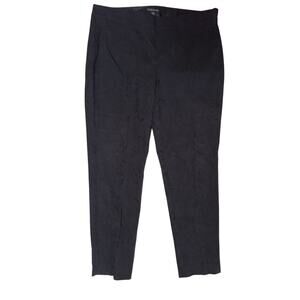 Eileen Fisher Womens Medium Black Casual Pants Snake Skin Print Stretch Side Zip